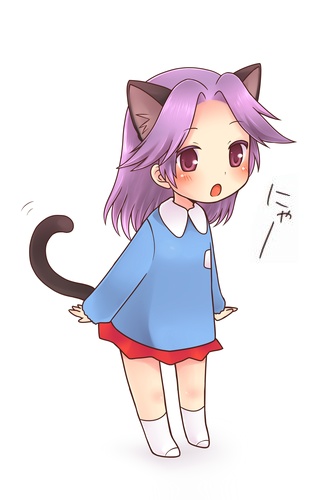 blush, cat_ears, cat_tail, chabacha, kajiki_yumi, kemonomimi_mode, kindergarten, lowres
