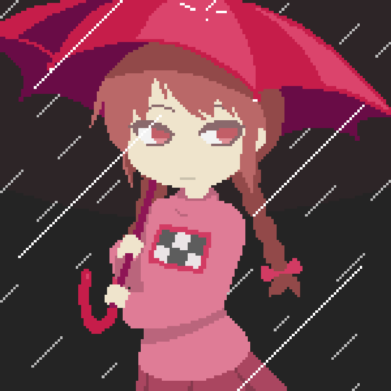 1girl, animated, animated_gif, bangs, black_background, blinking, bow, braid
