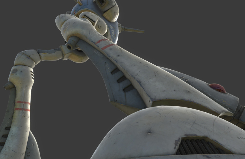3d, alien, choujikuu_yousai_macross, commentary, cropped, damaged, dirty, dutch_angle