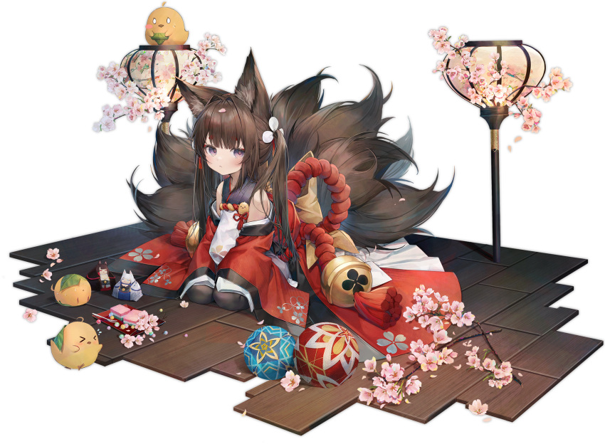1girl, akagi_(azur_lane), amagi-chan_(azur_lane), amagi_(azur_lane), animal_ears, azur_lane, bare_shoulders, brown_hair