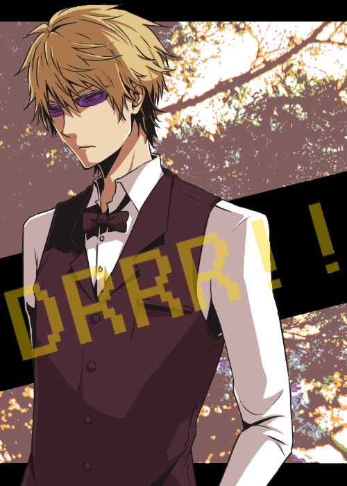 anag0, blonde_hair, durarara!!, glasses, heiwajima_shizuo, male, solo, sunglasses