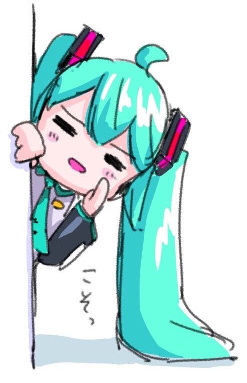 1girl, =_=, ahoge, aqua_hair, aqua_neckwear, bare_shoulders, black_sleeves, blush_stickers