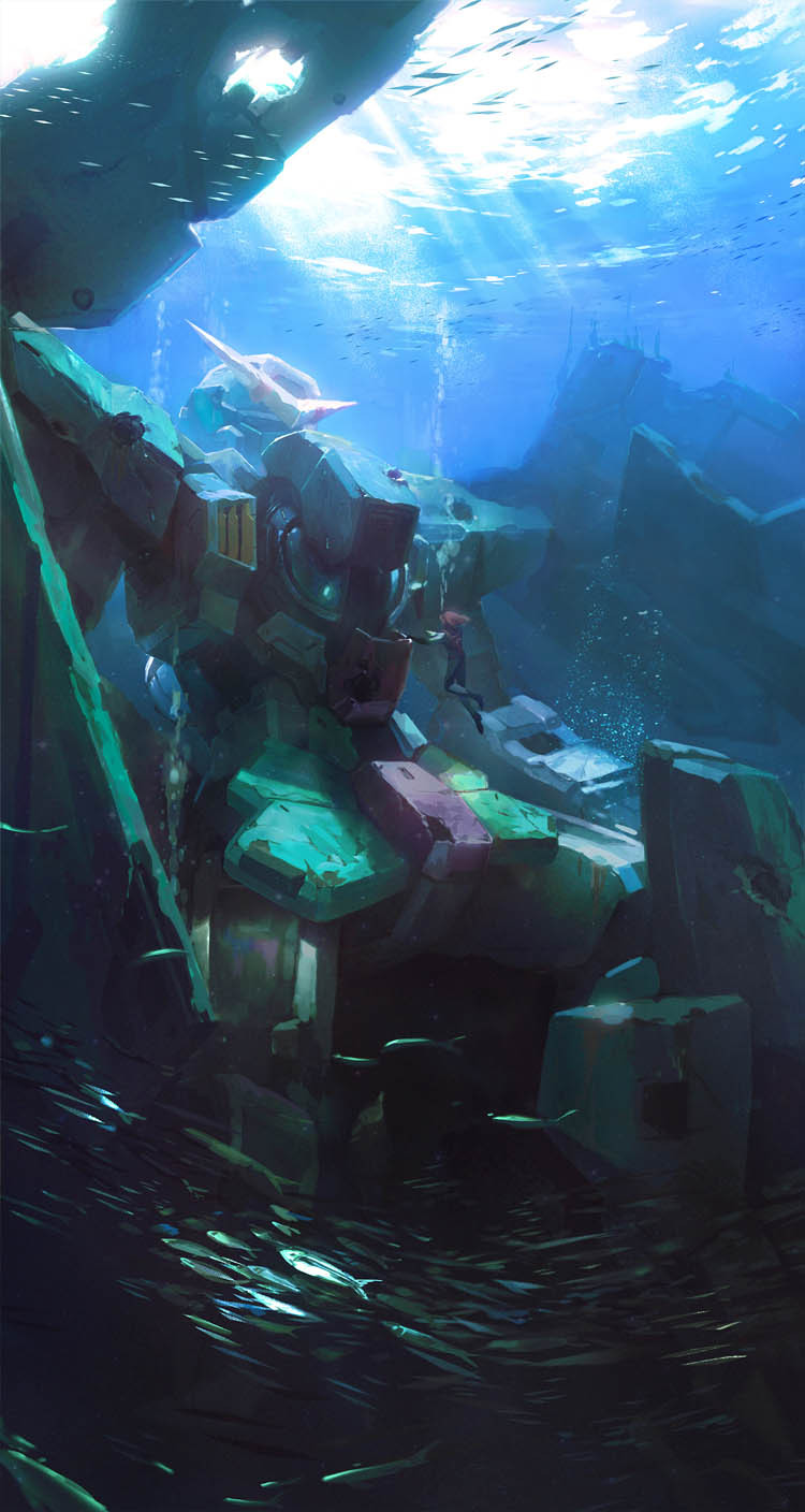 1girl, damaged, feldt_grace, floating_hair, gundam, gundam_00, gundam_dynames, highres