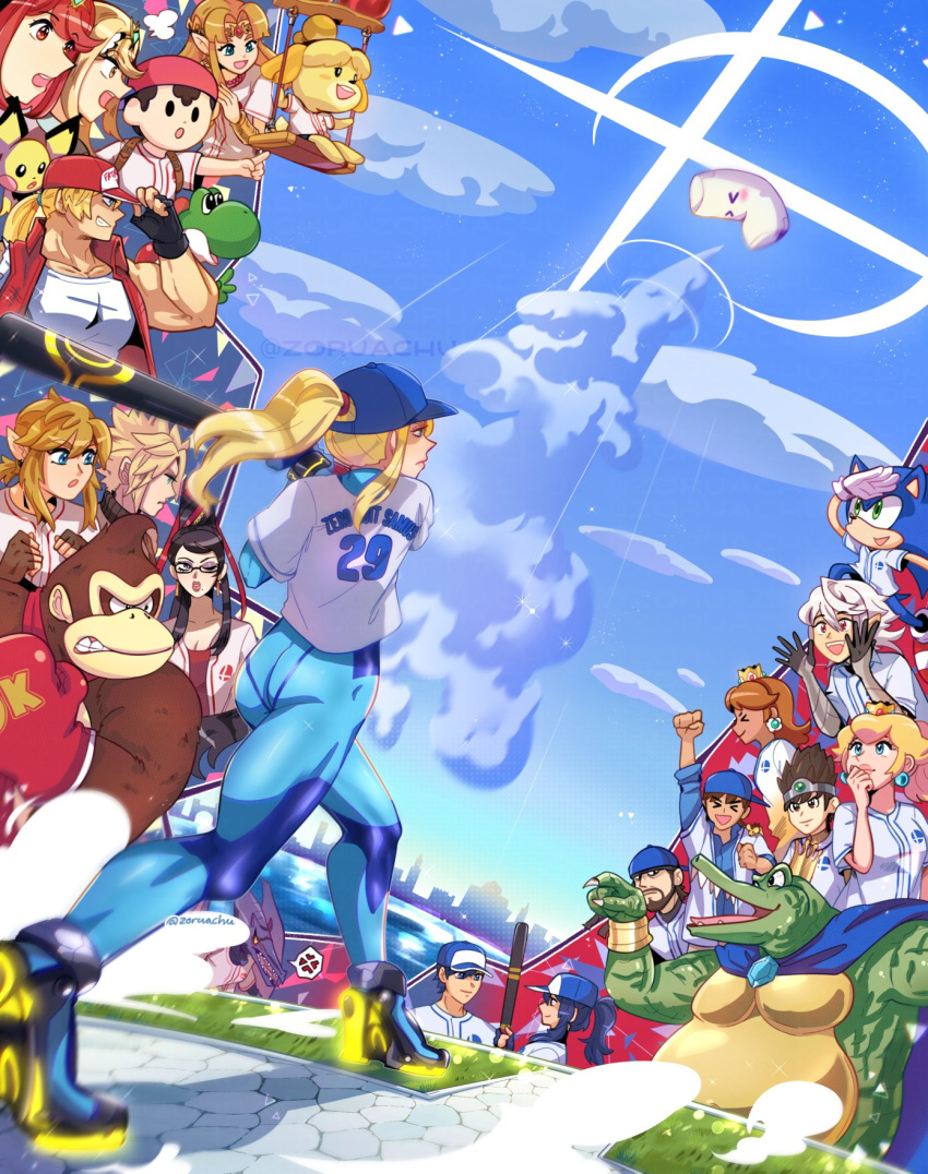 6+boys, 6+girls, animal, animal_crossing, animal_ears, ape, ass, backwards_hat