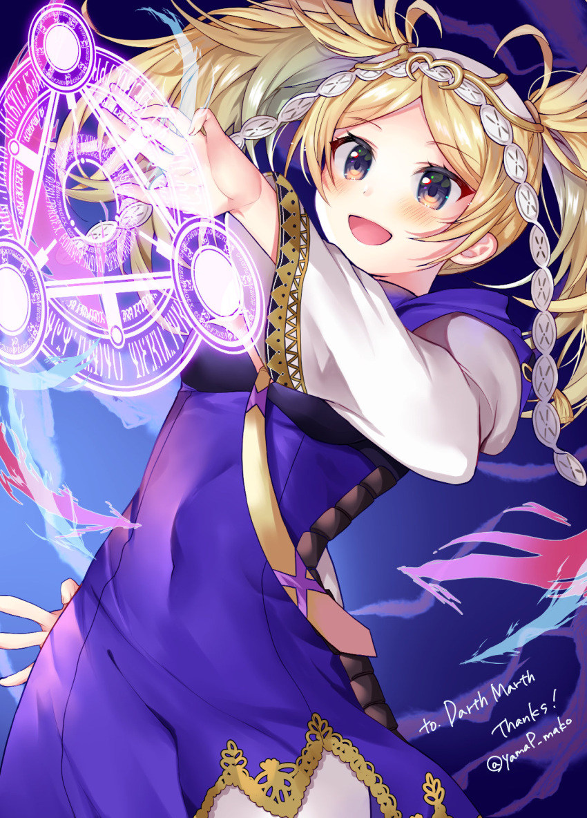 1girl, blonde_hair, fire_emblem, fire_emblem:_awakening, fire_emblem:_kakusei, lissa_(fire_emblem), lysithea_von_ordelia, magic