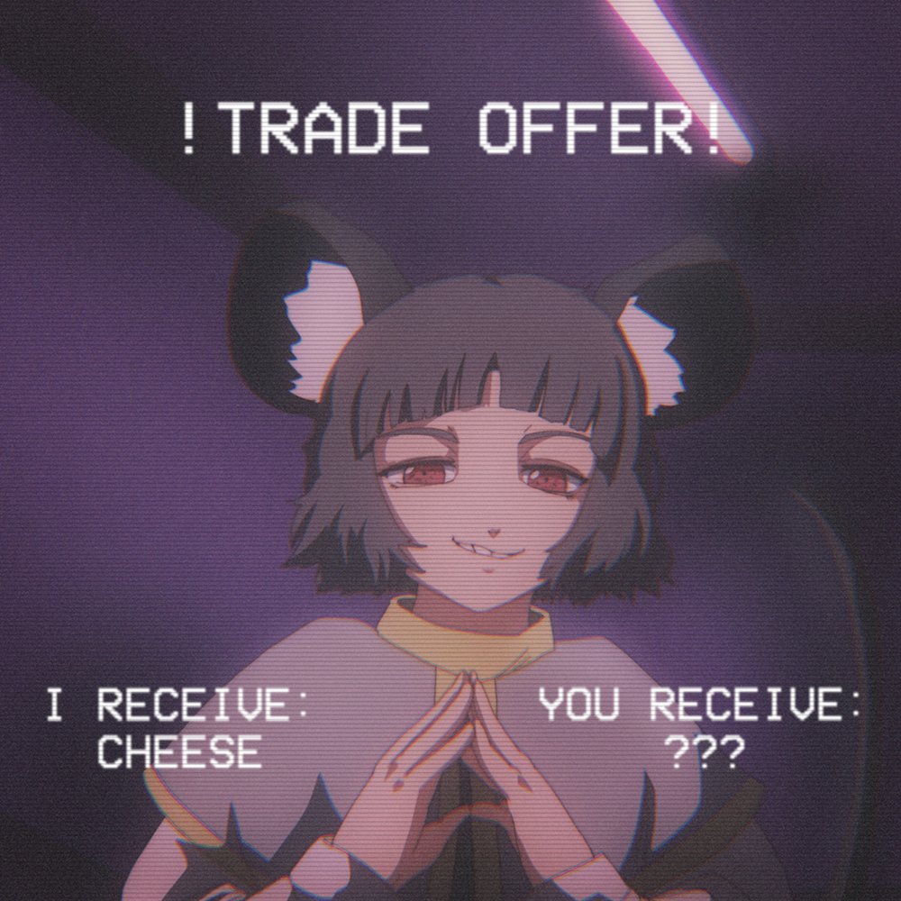 1990s_(style), 1girl, animal_ears, bangs, black_hair, capelet, dark_room, english_text