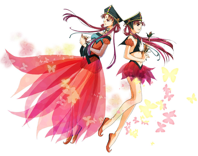 bishoujo_senshi_sailor_moon, dual_persona, hat, legs, long_hair, magical_girl, pink_hair, princess_kakyuu, sailor_kakyuu, skirt, violetcoral