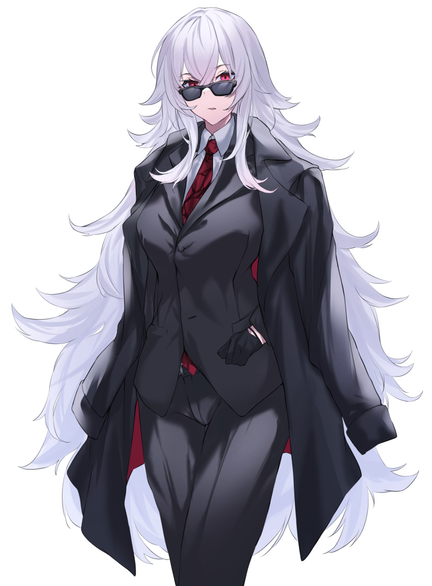 1girl, absurdres, azur_lane, bangs, black_gloves, business_suit, eyebrows_visible_through_hair, formal