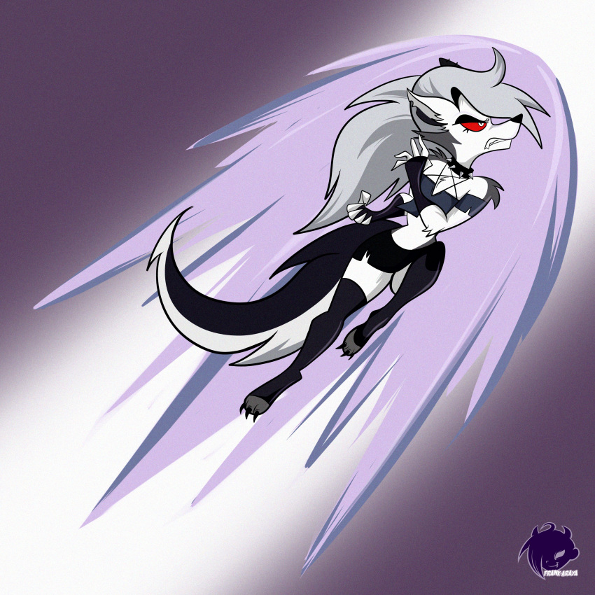 1girl, absurdres, animal_ears, artist_name, black_fur, collar, colored_sclera, cropped_hoodie