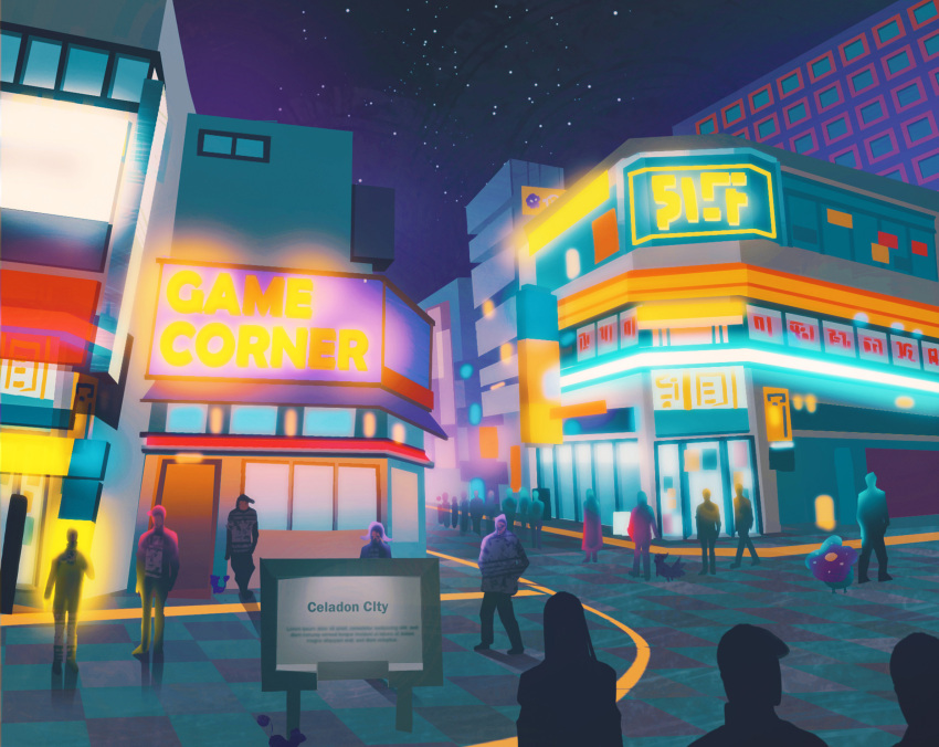building, celadon_city, city, commentary, crowd, english_commentary, english_text, gastly