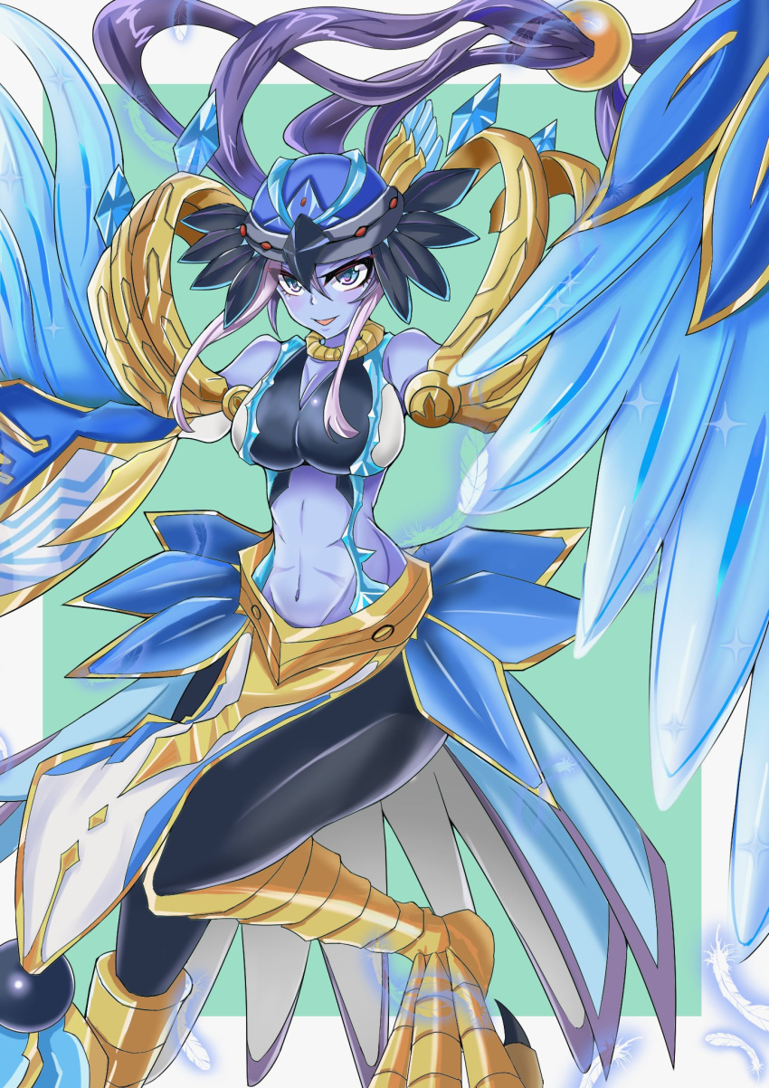 bakuma, bird_person, female, lyrilusc_-_ensemblue_robin, yuu-gi-ou, yuu-gi-ou_arc-v