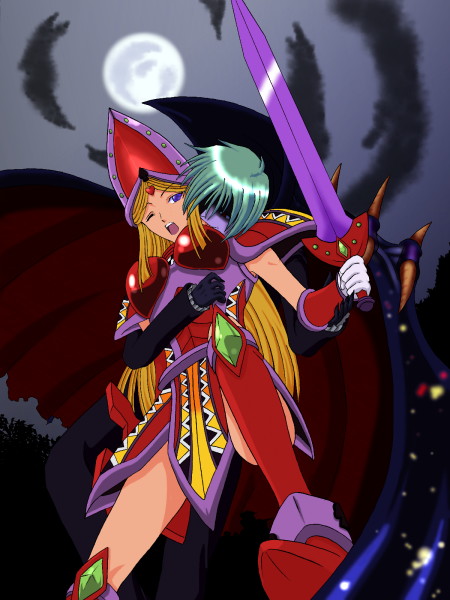 armor, monster, queen's_knight, vampire, vampire_lord, weapon, yu-gi-oh!