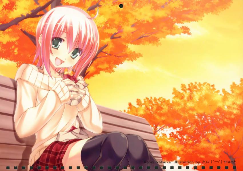 11eyes, 1girl, :d, arano_takeshi, collarbone, eyebrows_visible_through_hair, fixme, natsuki_kaori