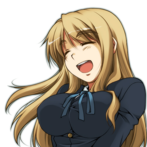 blonde_hair, breasts, bust, closed_eyes, impossible_clothes, impossible_shirt, inu_mamoru_mizuki, k-on!