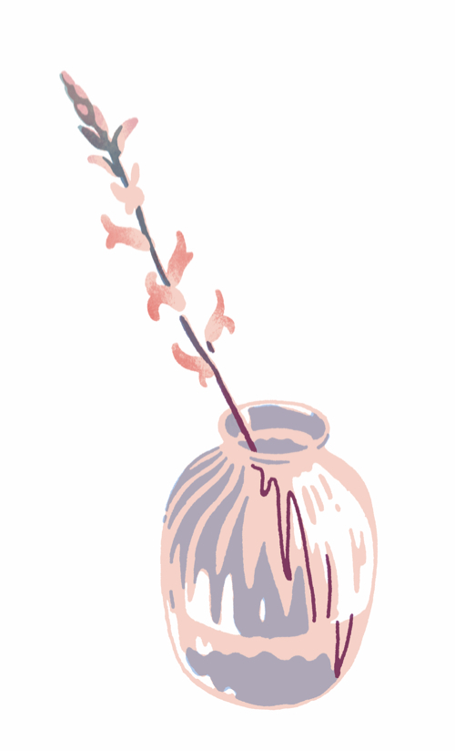branch, bud, flower, hirasawa_minami, limited_palette, no_humans, no_lineart, original