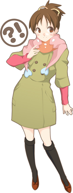 akaho_sakura, bad_id, beniho_sakura, brown_eyes, brown_hair, coat, hirasawa_ui, k-on!