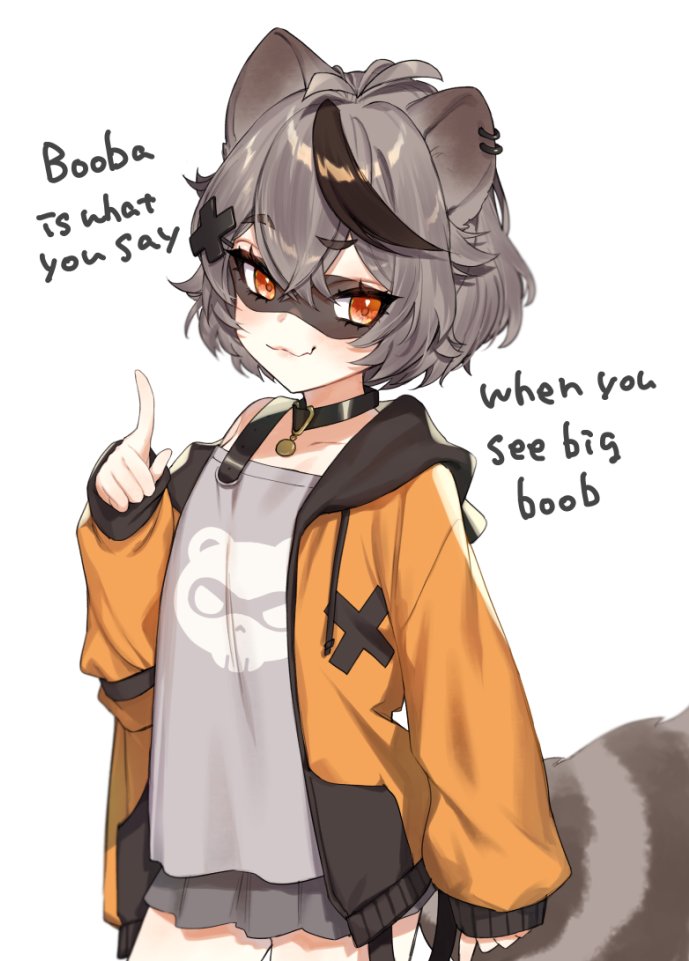 1girl, animal_ears, bangs, black_choker, black_hoodie, choker, closed_mouth, collarbone