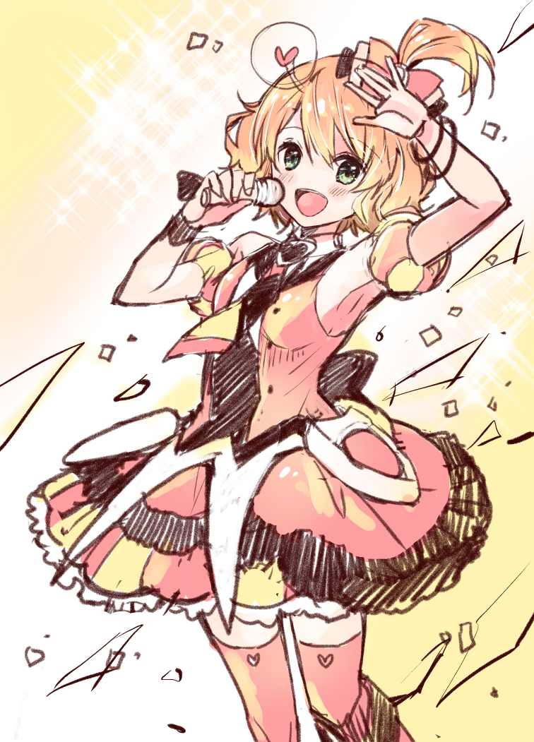 1girl, blush, bracelet, breasts, dress, freyja_wion, heart, holding