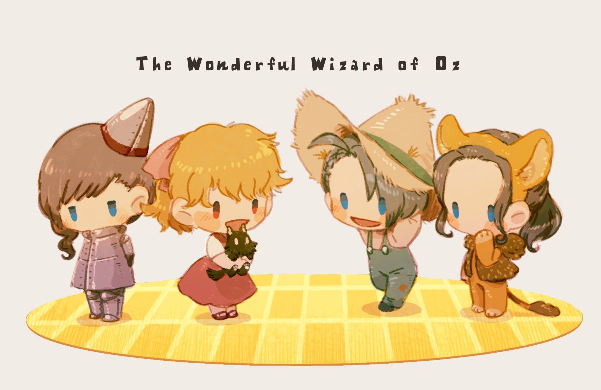 4girls, :d, ahoge, animal, animal_costume, animal_ears, arm_behind_back, armor