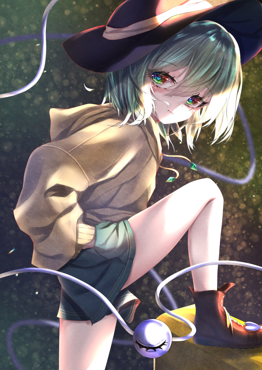 1girl, absurdres, adapted_costume, blurry, bokeh, boots, depth_of_field, dfra