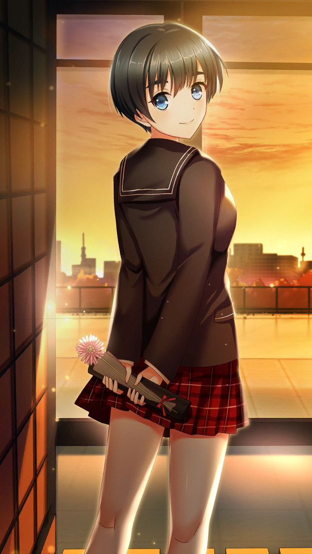 1girl, arms_behind_back, bangs, black_hair, black_jacket, black_sailor_collar, blue_eyes, closed_mouth