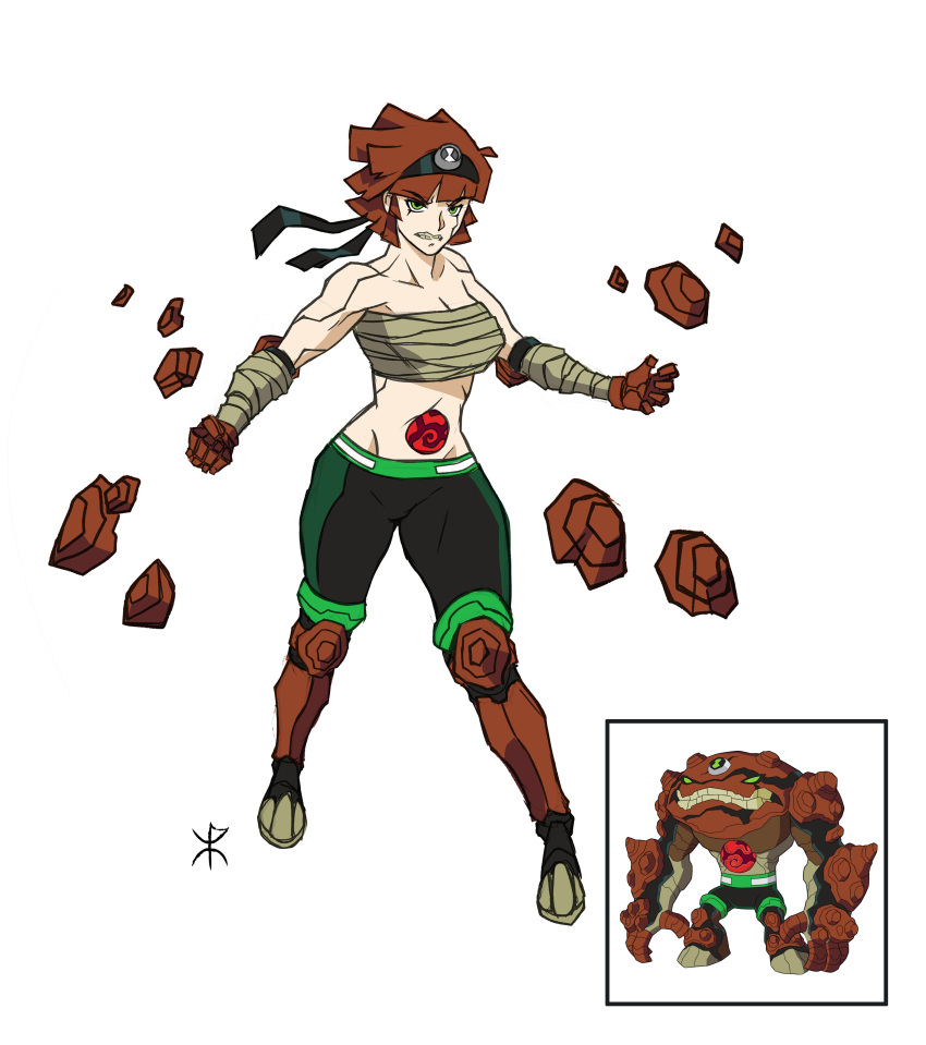 absurdres, alien, angry, apoloniodraws, ben_10, brown_hair, core, genderswap