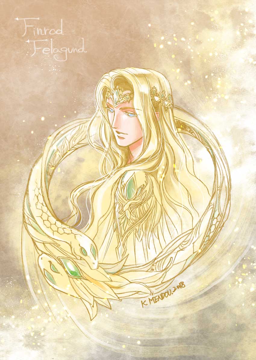 1boy, blonde_hair, blue_eyes, circlet, dated, finrod, kazuki-mendou, long_hair
