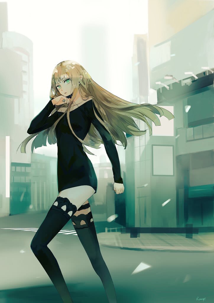 1boy, bangs, black_mask, black_shirt, blunt_bangs, brown_hair, building, closed_mouth