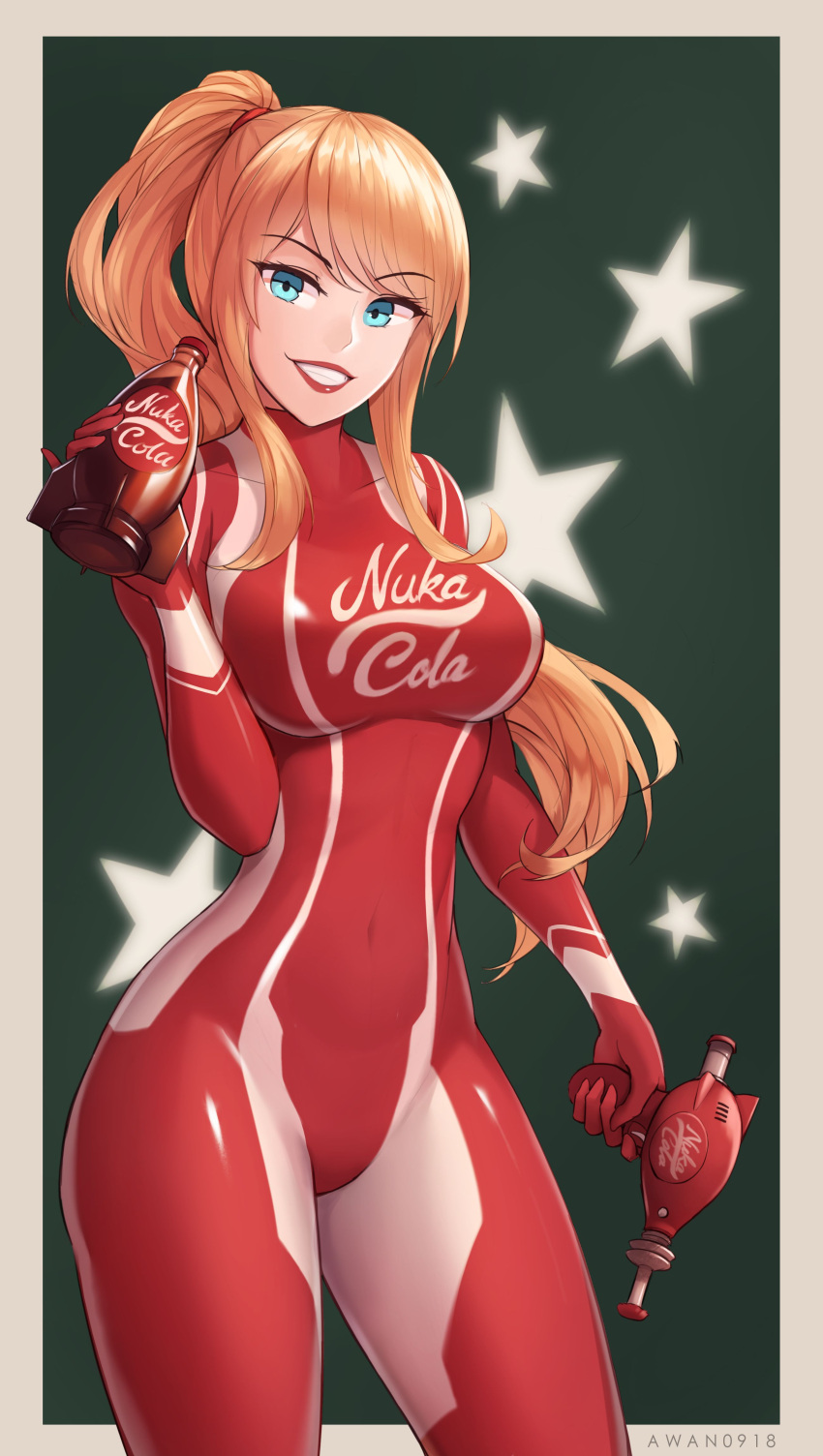 1girl, absurdres, adapted_costume, alternate_costume, aqua_eyes, artist_name, awan0918, bangs
