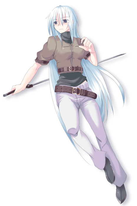 girl, listless_time, long_hair, original, solo, sword, weapon, white_hair