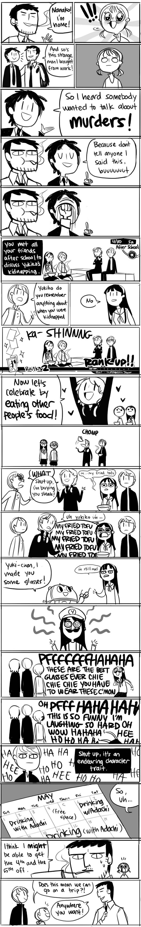 adachi_tohru, adachi_tooru, amagi_yukiko, comic, doujima_nanako, doujima_ryoutarou, english, hanamura_yousuke