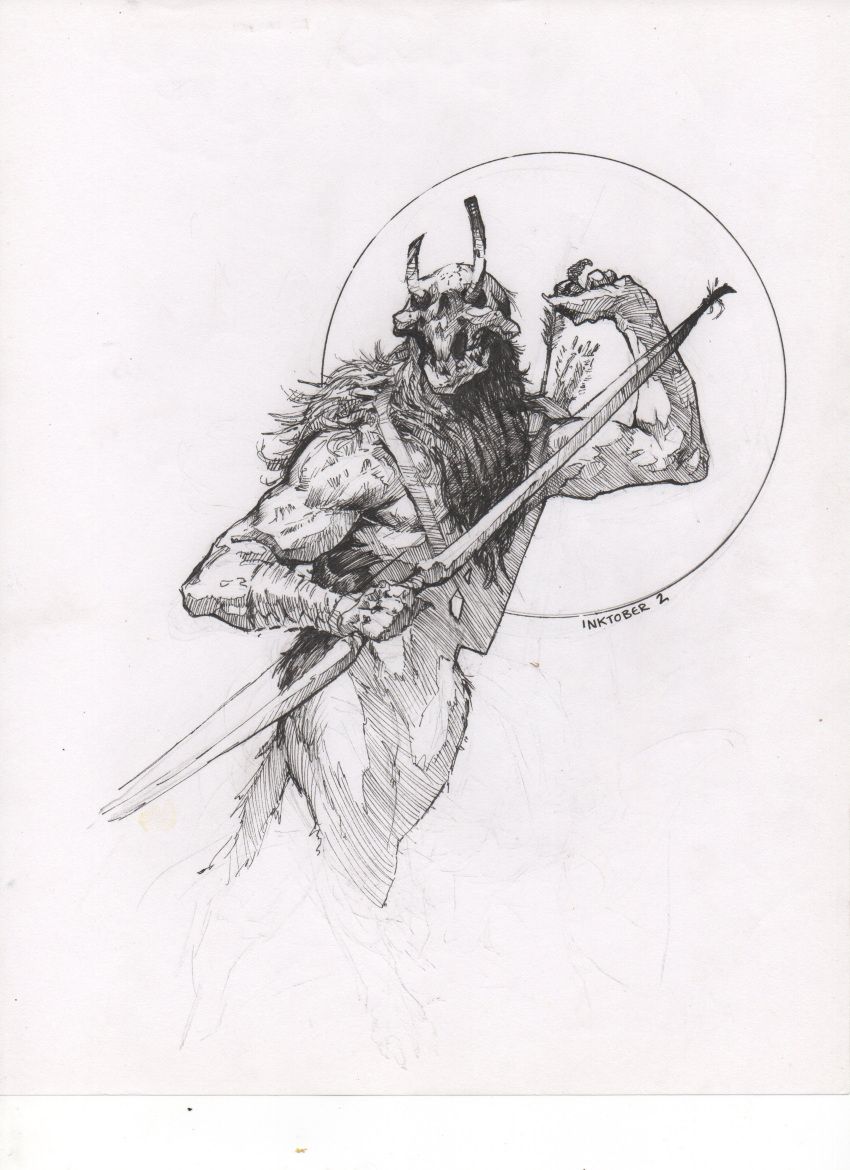 1other, absurdres, arrow_(projectile), bow_(weapon), commentary, drawing_bow, english_commentary, fingernails