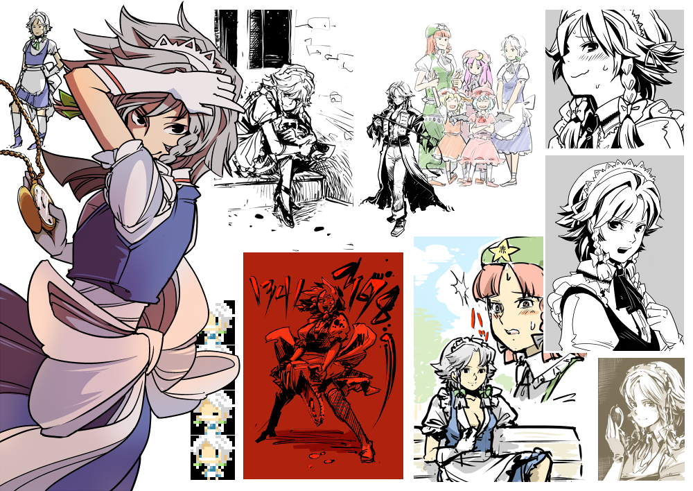 castlevania, castlevania:_symphony_of_the_night, chainsaw, cosplay, flandre_scarlet, gloves, hong_meiling, hounori