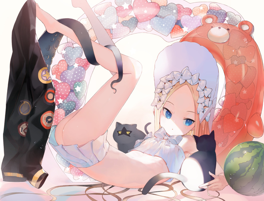 1girl, abigail_williams_(fate), abigail_williams_(swimsuit_foreigner)_(fate), absurdres, ass, backlighting, bangs, bare_shoulders