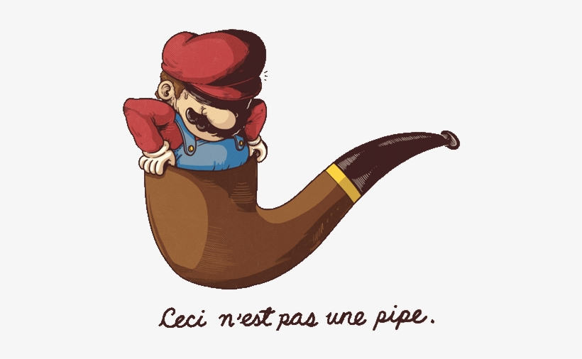 1boy, bangs, brown_hair, facial_hair, fine_art_parody, french_text, gloves, grey_background