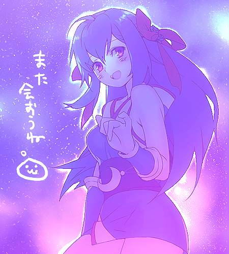 1girl, arutopian, bangs, black_sash, blue_hair, blue_kimono, blush, bow