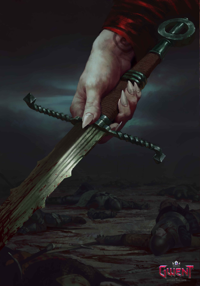 1other, absurdres, armor, blood, blood_splatter, clouds, cloudy_sky, commentary