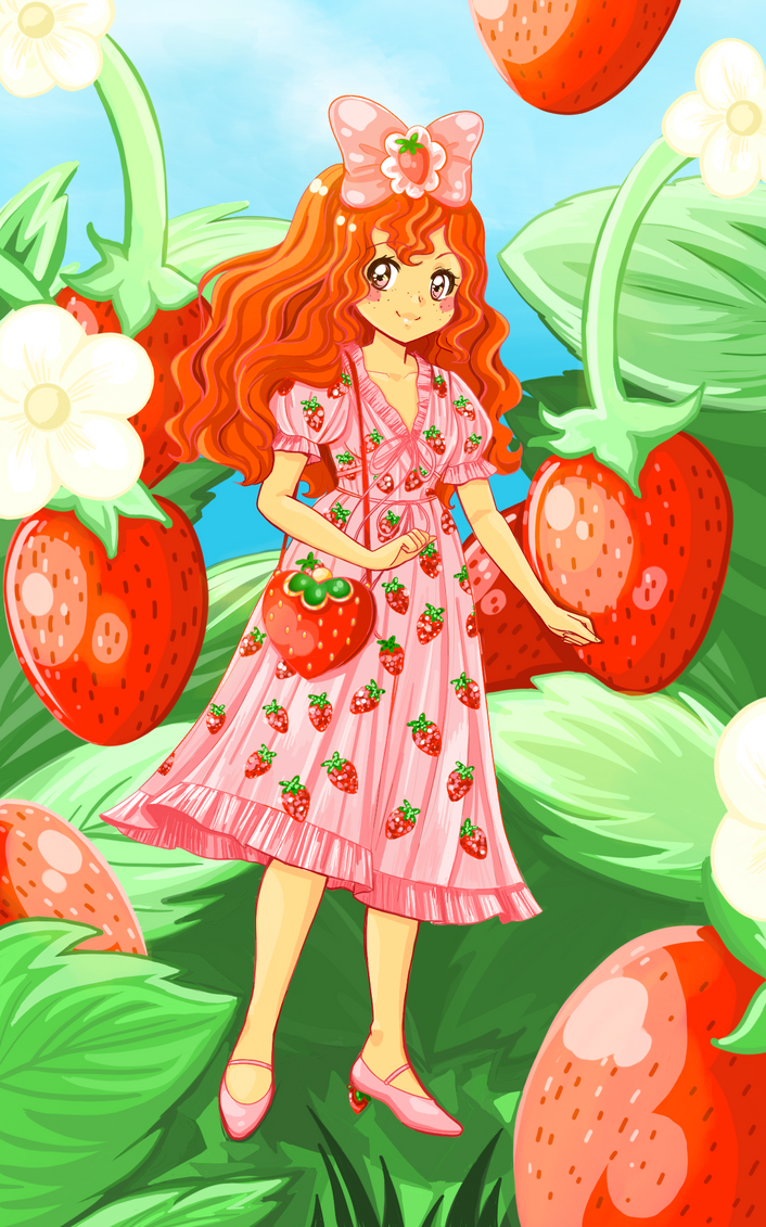 1girl, bag, bangs, blue_sky, blush, bow, dress, fashion