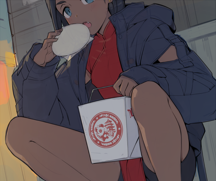 1boy, alternate_costume, bike_shorts, black_hair, blue_eyes, blush, buttons, china_dress