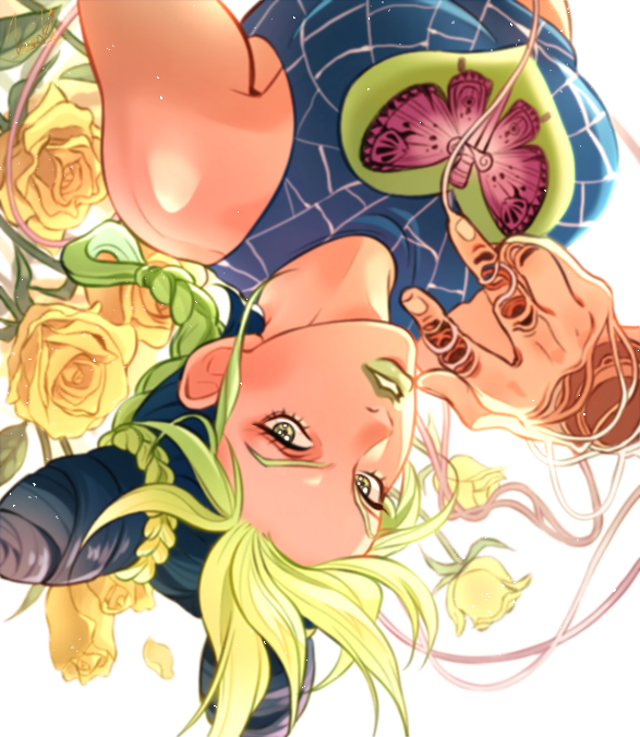 1girl, black_hair, braid, braided_bun, braided_ponytail, double_bun, flower, green_hair