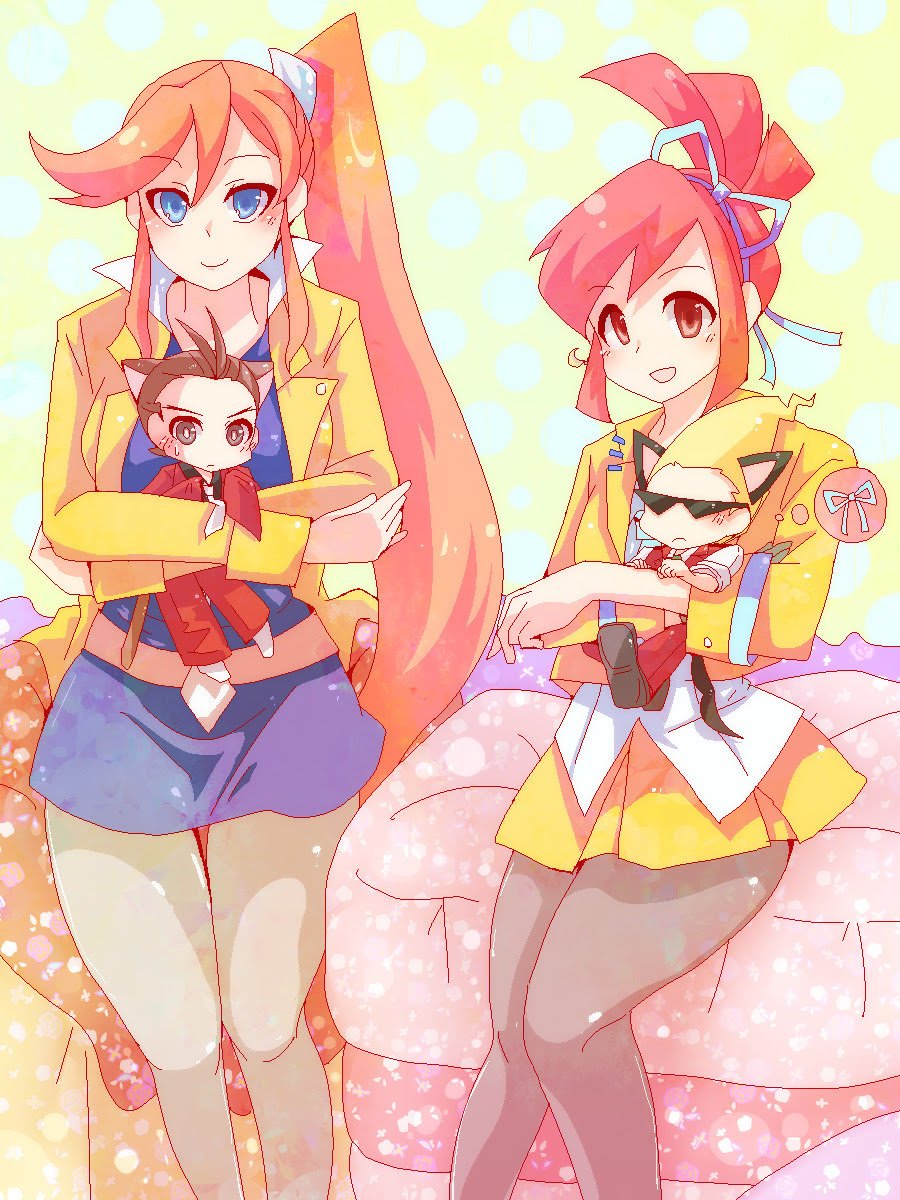 2girls, animal_ears, artist_request, bad_id, bad_pixiv_id, belt, blouse, blue_dress