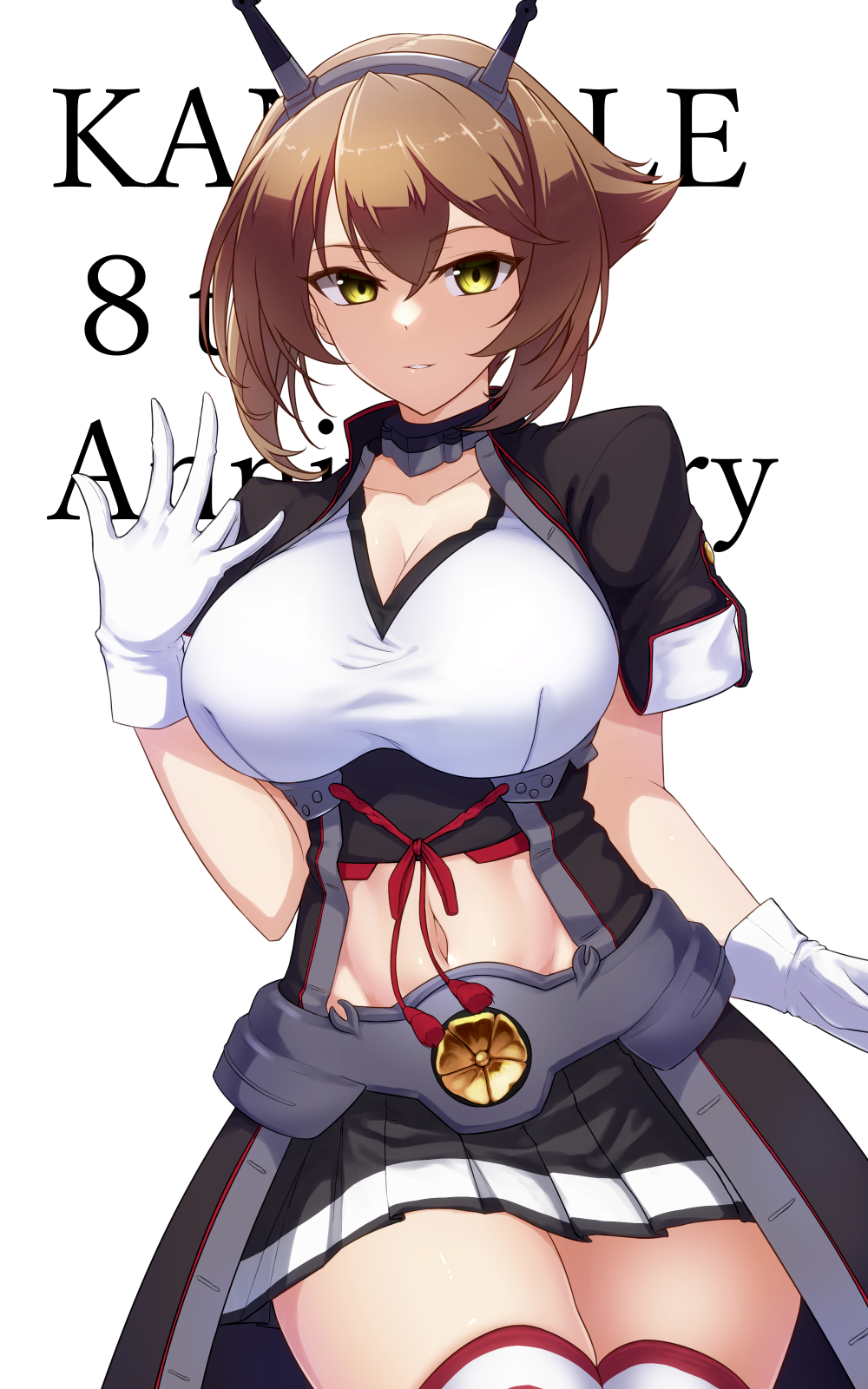 1girl, black_coat, breasts, brown_hair, carmine_(ucdio), coat, cowboy_shot, flipped_hair