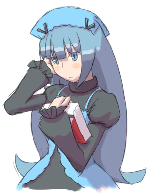0peko, blue_hair, personification, pokemon, tagme, wobbuffet