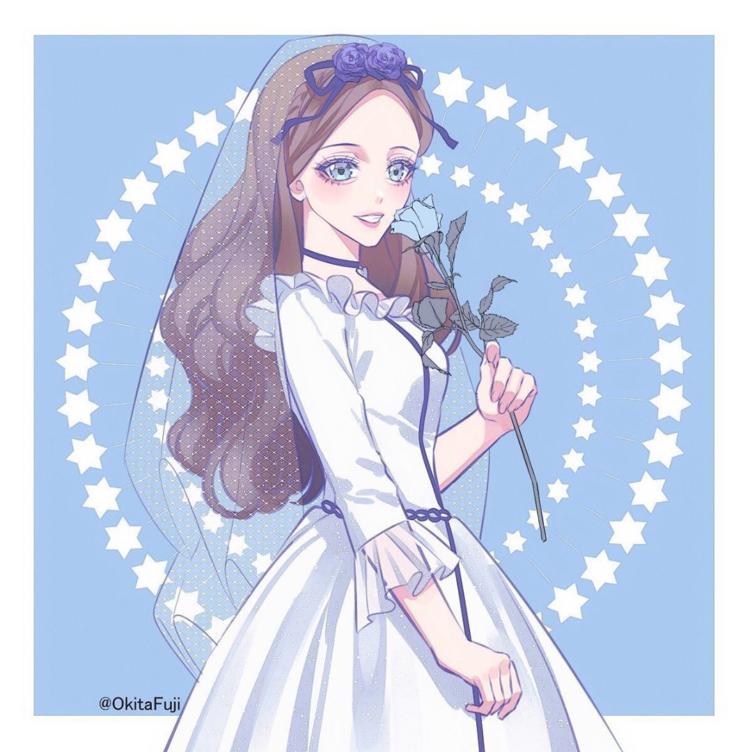 1girl, alternate_costume, barbie_(character), barbie_(franchise), barbie_as_the_princess_and_the_pauper, barbie_movies, blue_background, blue_eyes