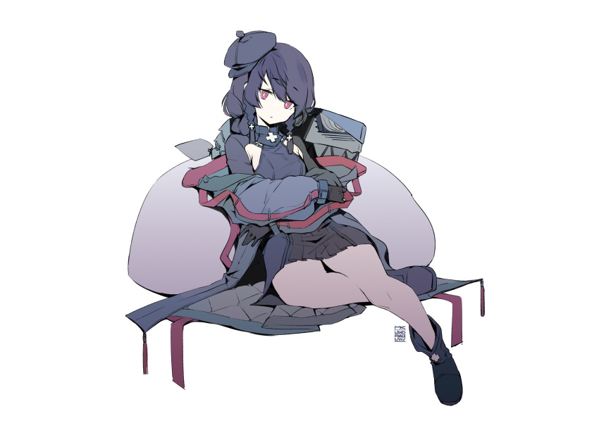 1girl, absurdres, azur_lane, bangs, black_legwear, braid, breasts, commentary_request