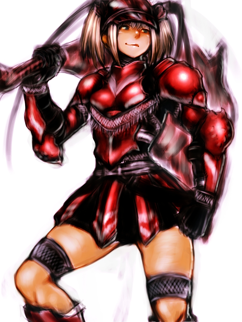 gloves, hermitaur, hermitaur_(armor), humio, monster_hunter, short_hair, silver_hair, sketch, solo, weapon