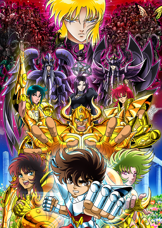 alone_(saint_seiya:_next_dimension), aries_shion, armor, capricorn_izo, cloth, everyone, garuda_aiacos, griffon_minos