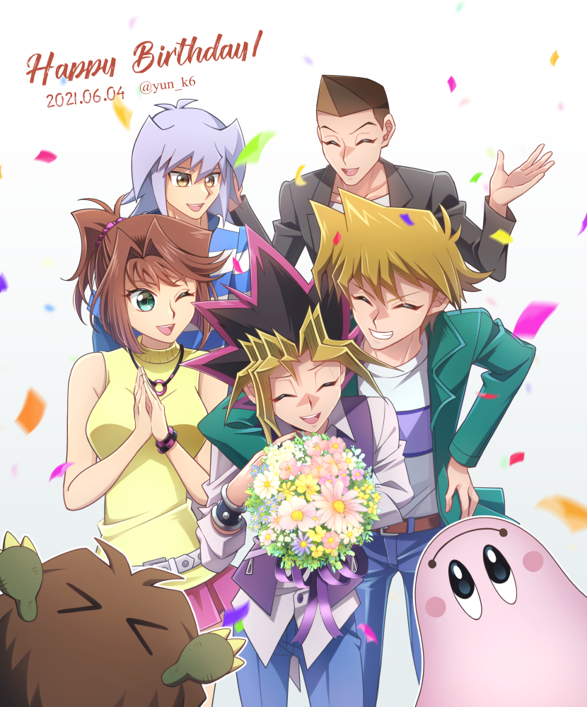 bakura_ryou, honda_hiroto, jounouchi_katsuya, kuriboh, marshmallon, mazaki_anzu, mutou_yuugi, yny, yun_yu, yuu-gi-ou, yuu-gi-ou_duel_monsters, yuu-gi-ou_the_dark_side_of_dimensions