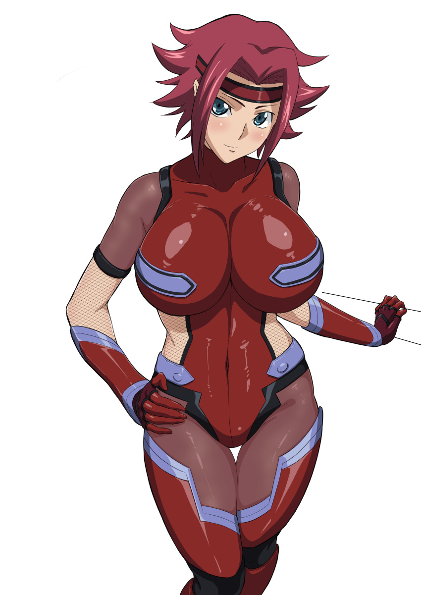 1girl, absurdres, adapted_costume, akfg-uw-178, blue_eyes, bodysuit, breasts, code_geass