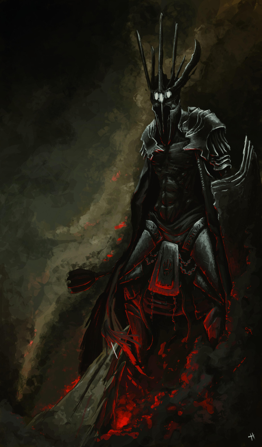 2boys, absurdres, armor, commentary, commentary_typo, english_commentary, fingolfin, full_armor